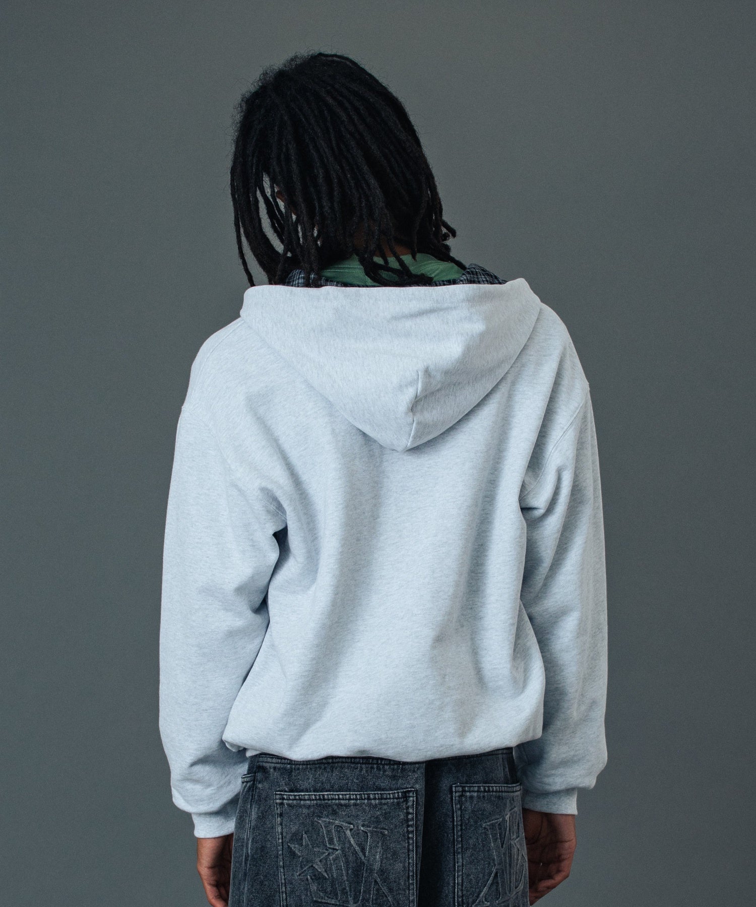 REVERSIBLE ZIP UP HOODED SWEATSHIRT