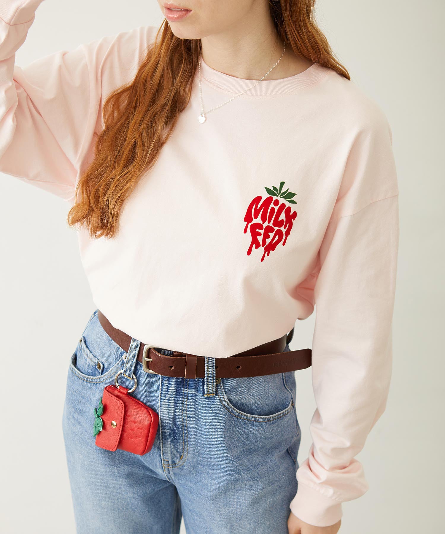 MELTY STRAWBERRY WIDE L/S TEE