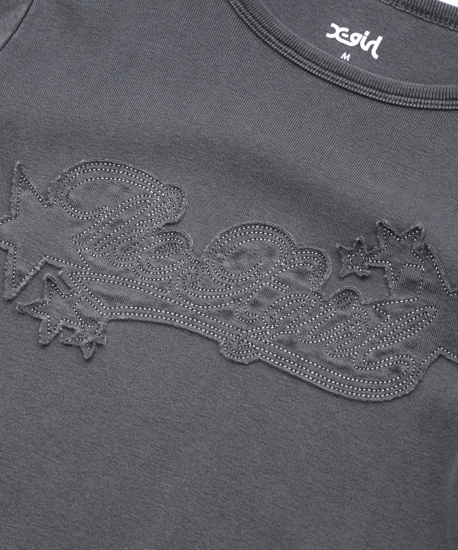 STAR LOGO PATCH FADED L/S COMPACT TOP