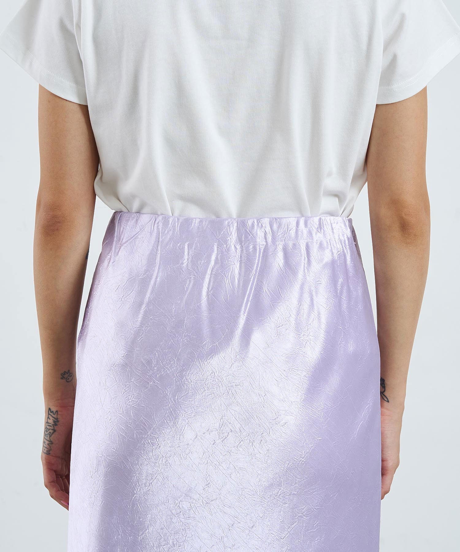 CREOLME/SATIN LONG SKIRT