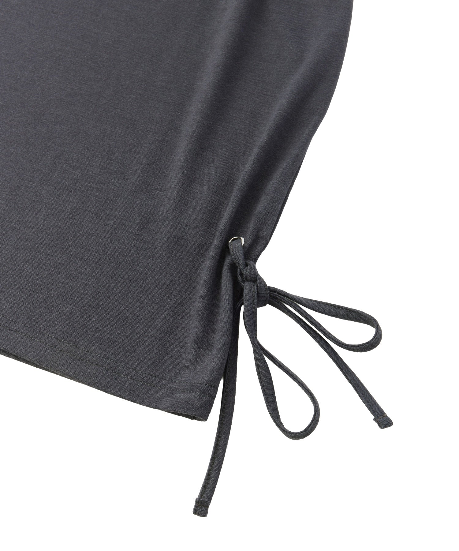 RIBBONED HEM FADED LOGO S/S TEE