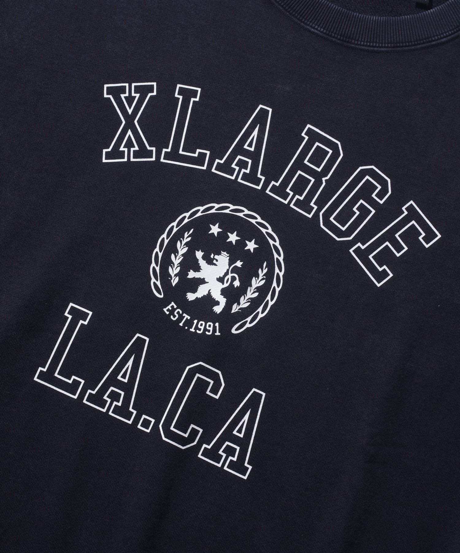 COLLEGE LOGO CREWNECK SWEATSHIRT