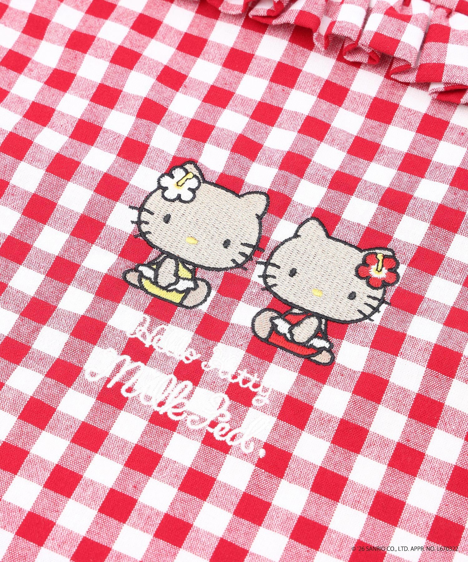 MILKFED. × HELLO KITTY SUN-KISSED F2F DRAWSTRING BAG