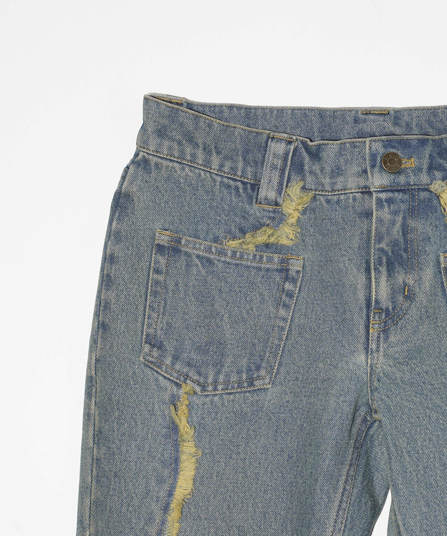 STAR PATCH DENIM PANTS