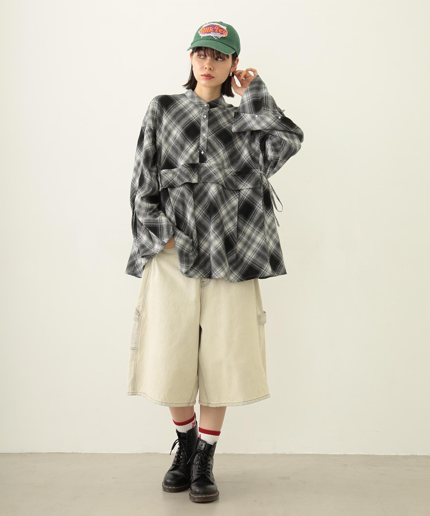 FRAYED LOGO PATCH CAP