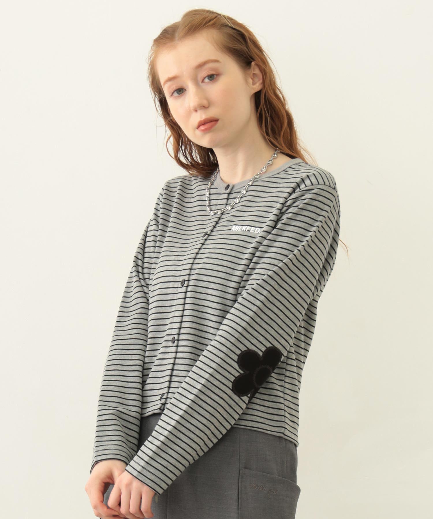 FLOWER ELBOW CARDIGAN