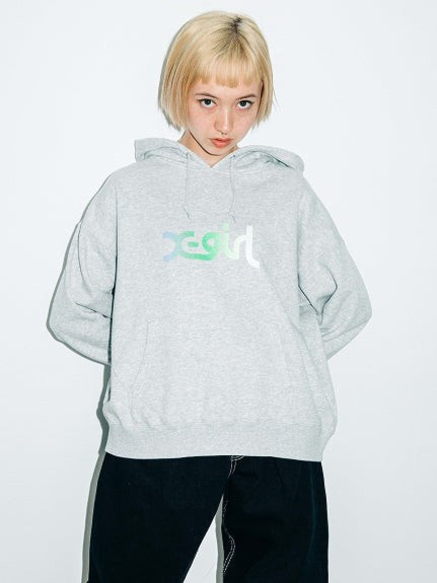 GRADATION MILLS LOGO BABY SWEAT HOODIE X-girl