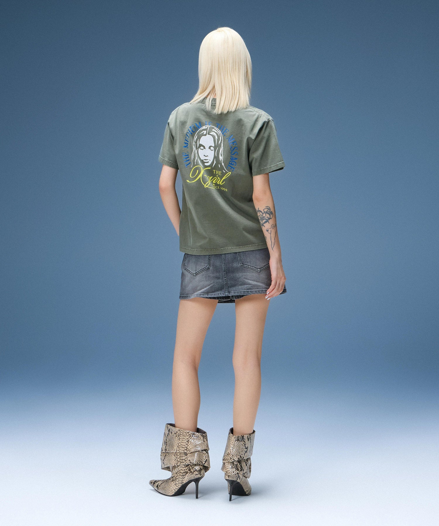 DENIM SKORT