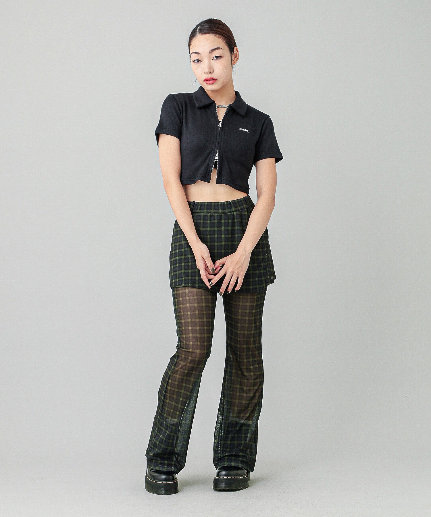 LAYERED SHEER PANTS