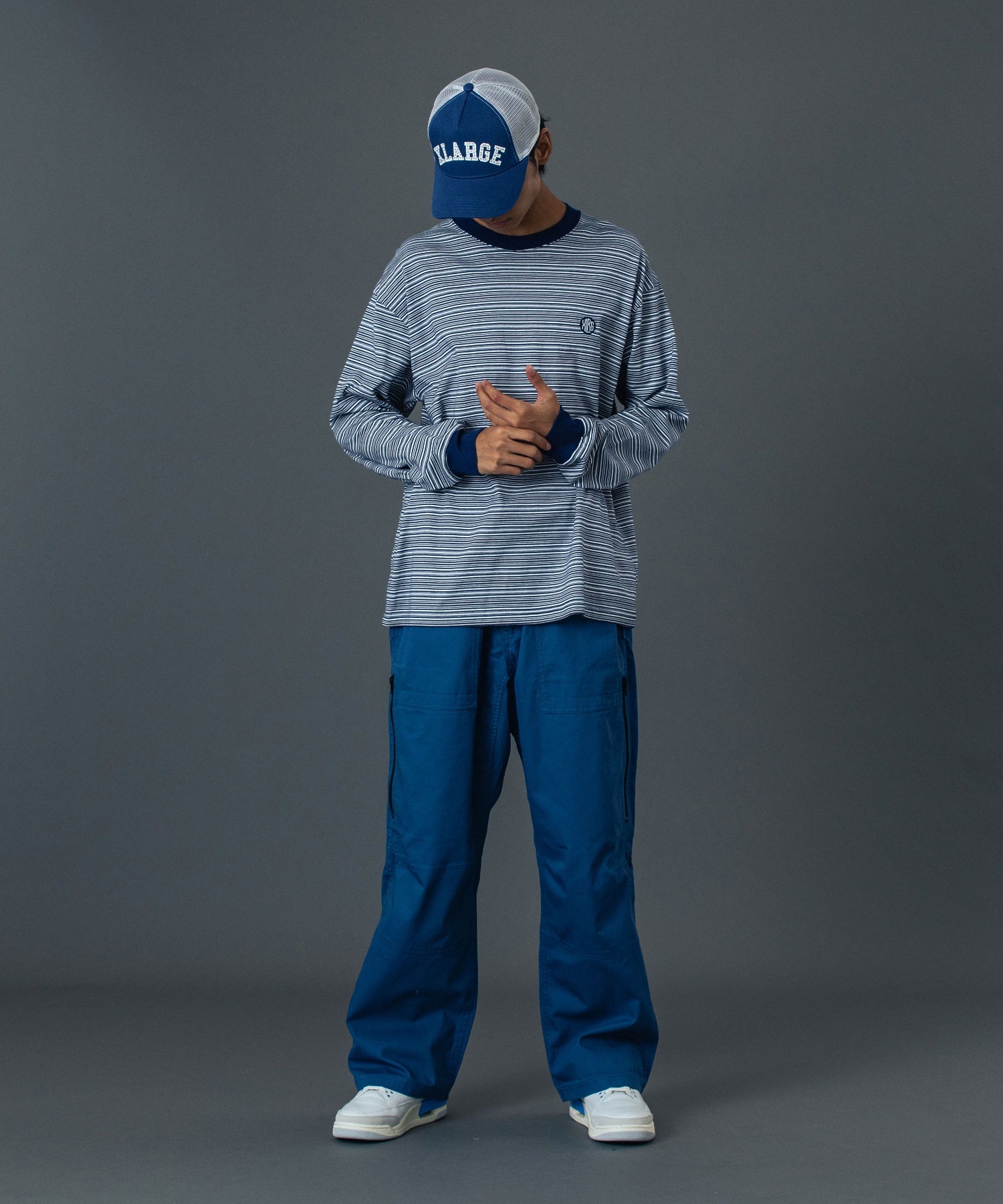 RHINESTONE LOGO MESH CAP