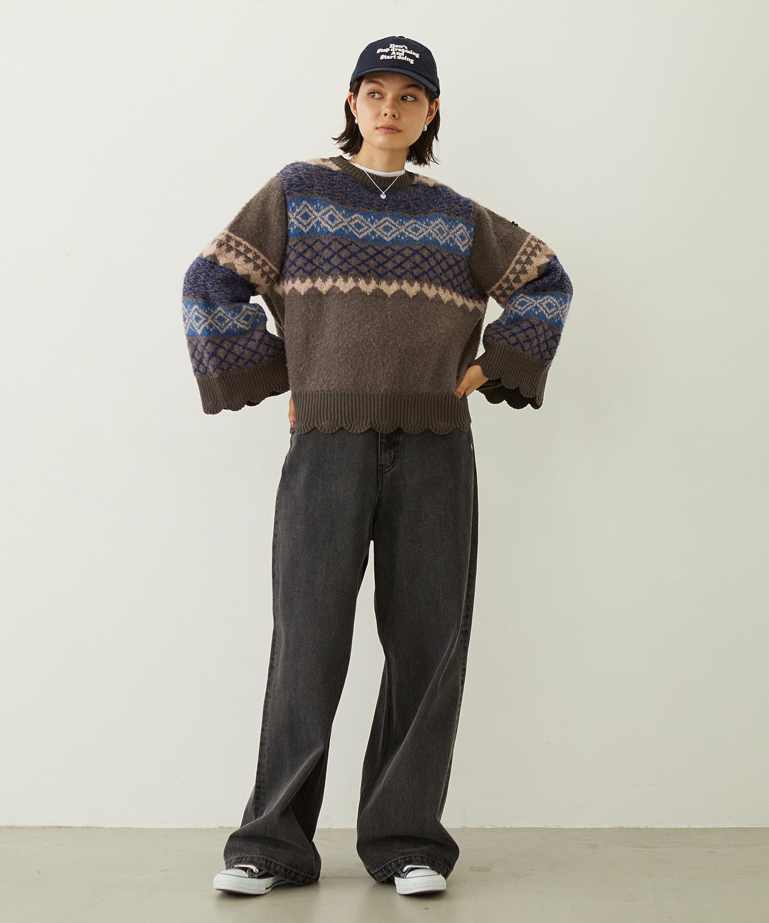 PATTERNED KNIT TUNIC