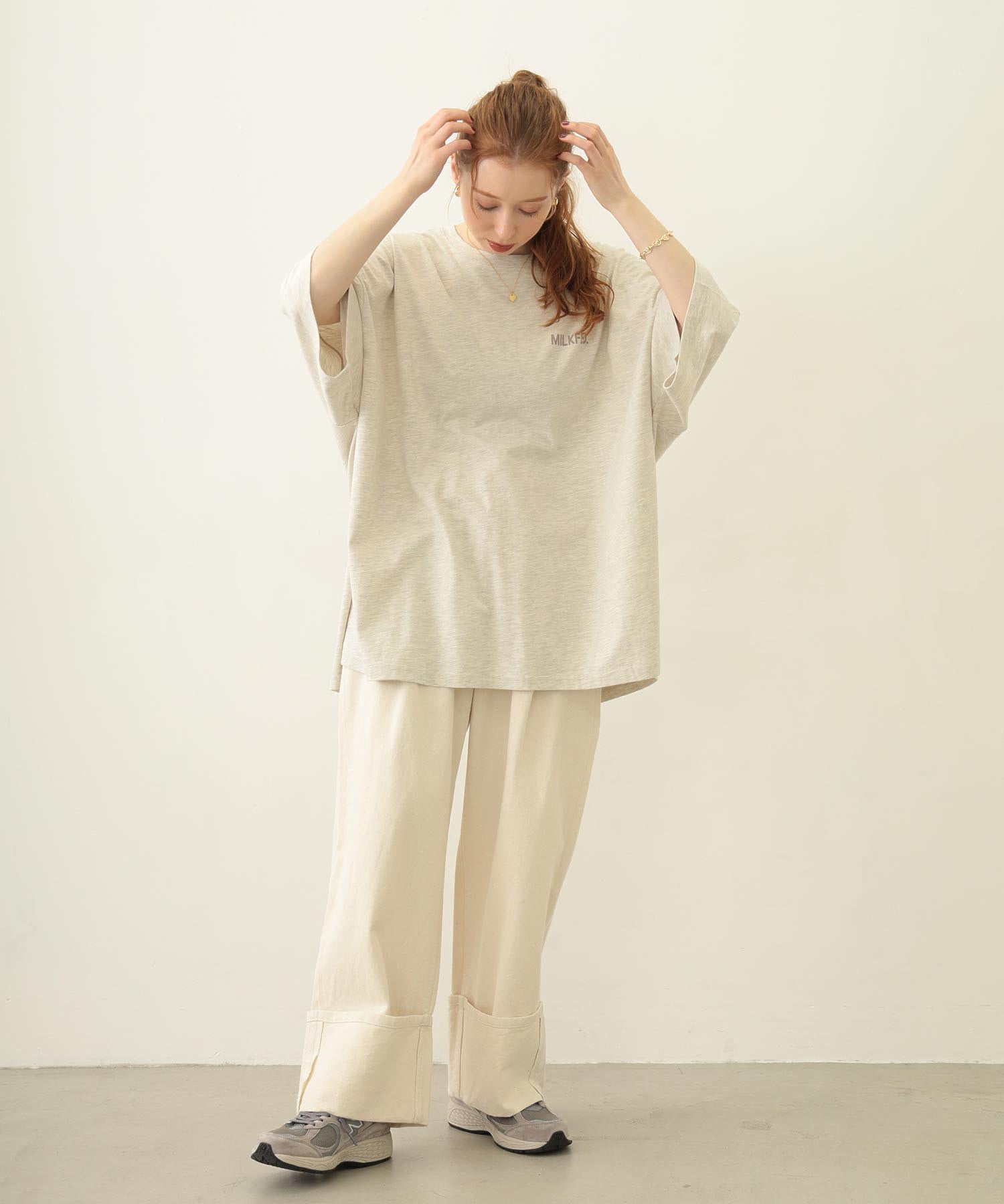MILKFED. AT HEAVEN27 SUPER BIG S/S TOP