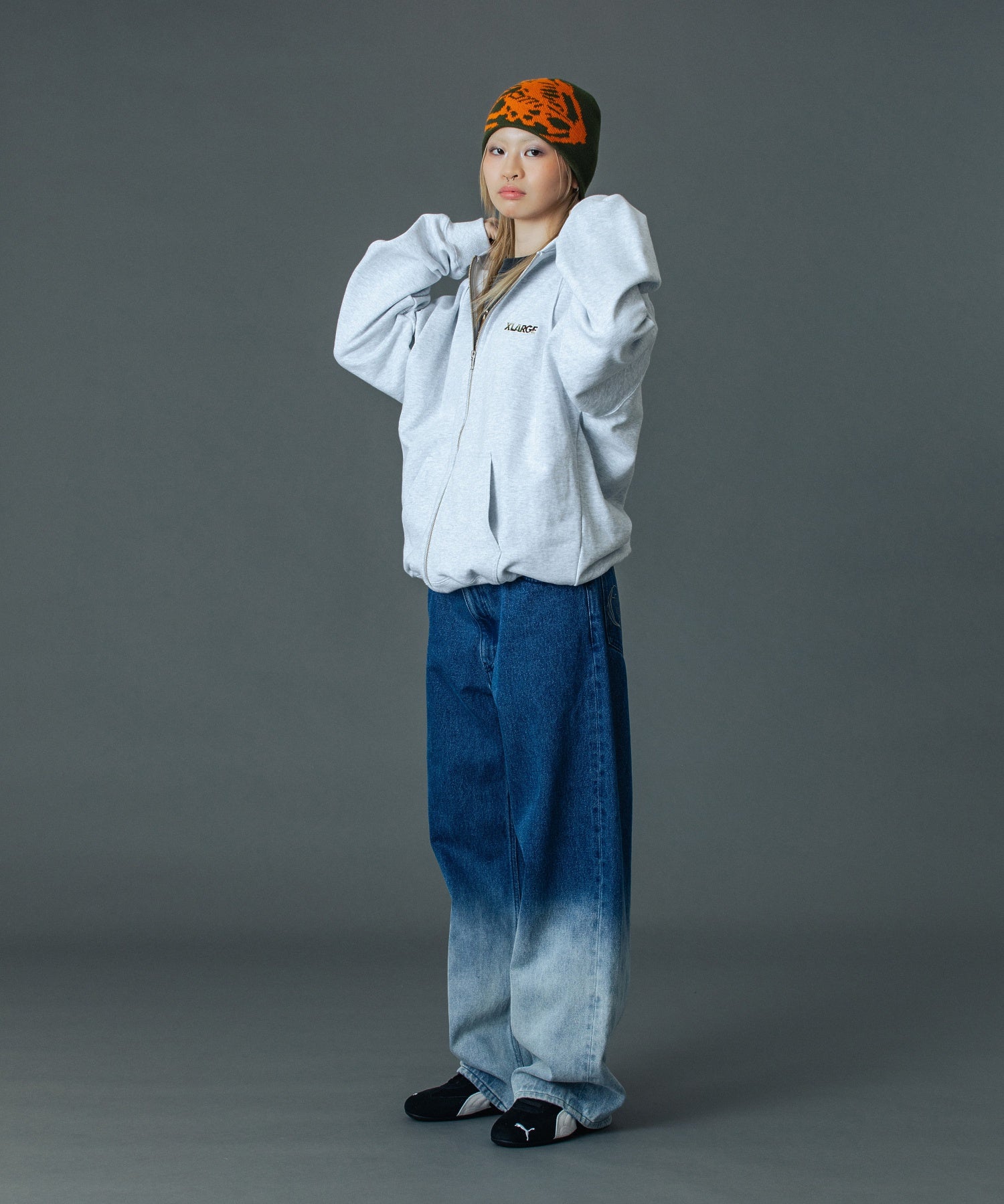 FADED DENIM PANTS
