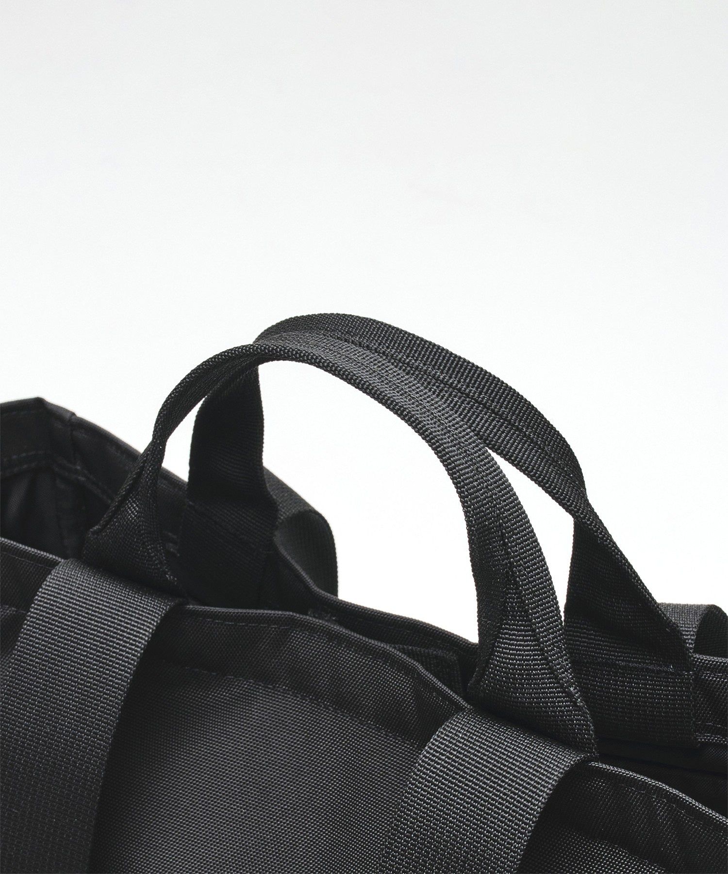 Grid 2-Way Tote Bag - Black