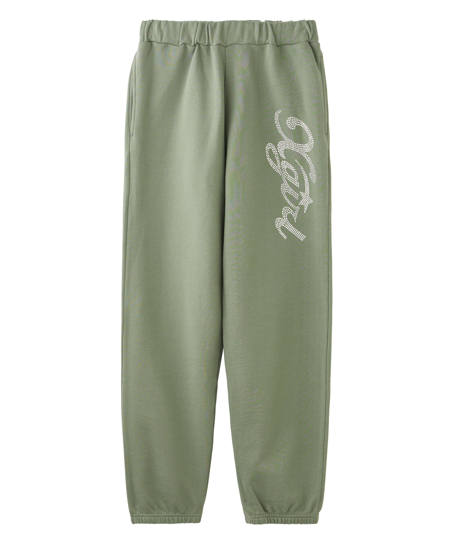 RHINESTONE STAR CURSIVE LOGO SWEAT PANTS