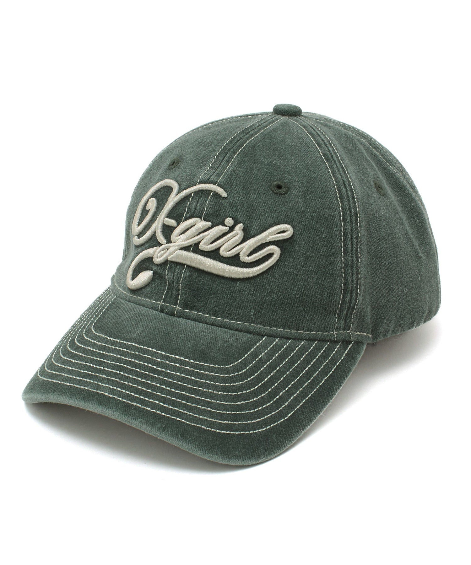 BICOLOR STITCH FADED 6PANEL CAP