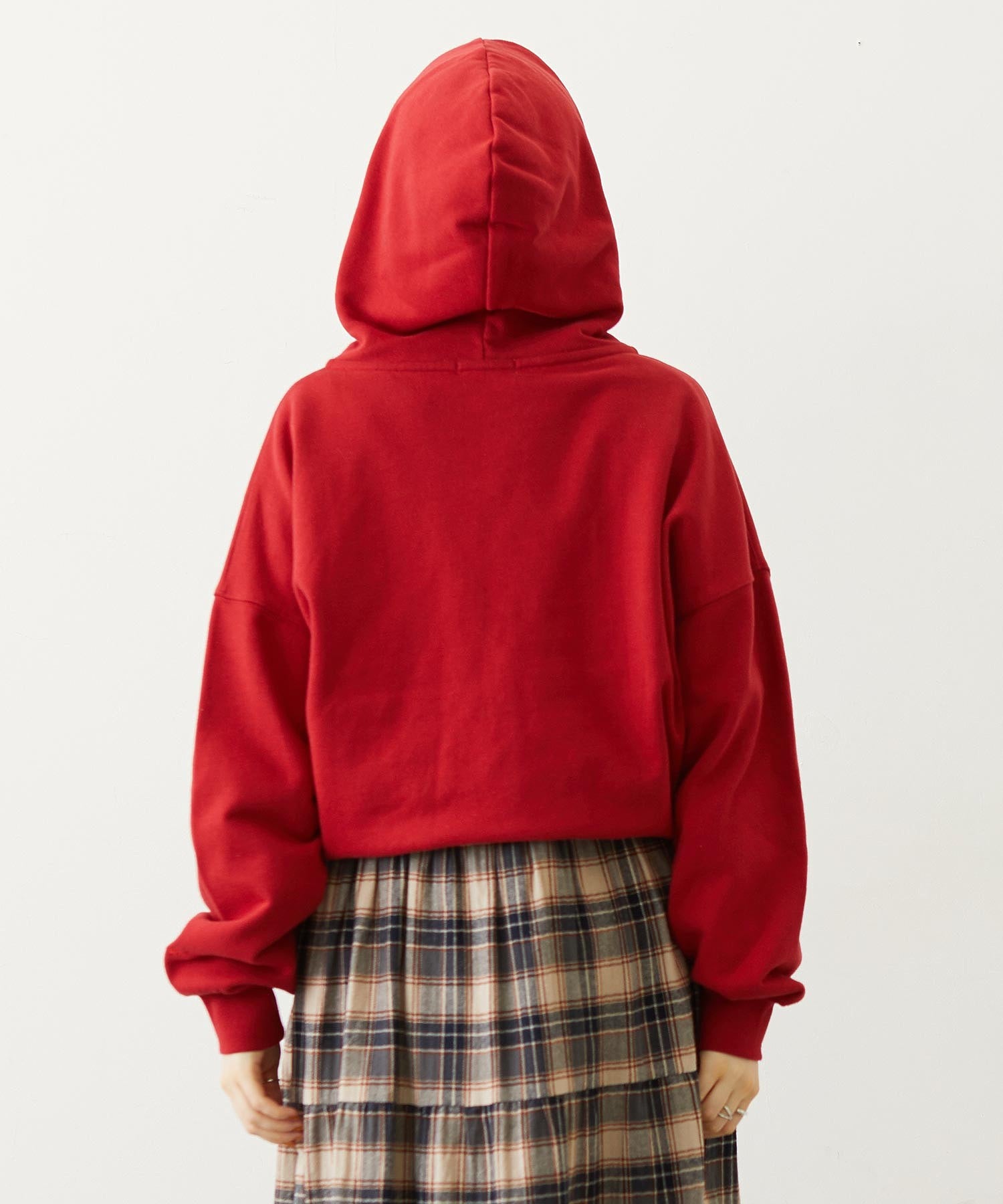 BIG RIBBON SWEAT ZIP HOODIE