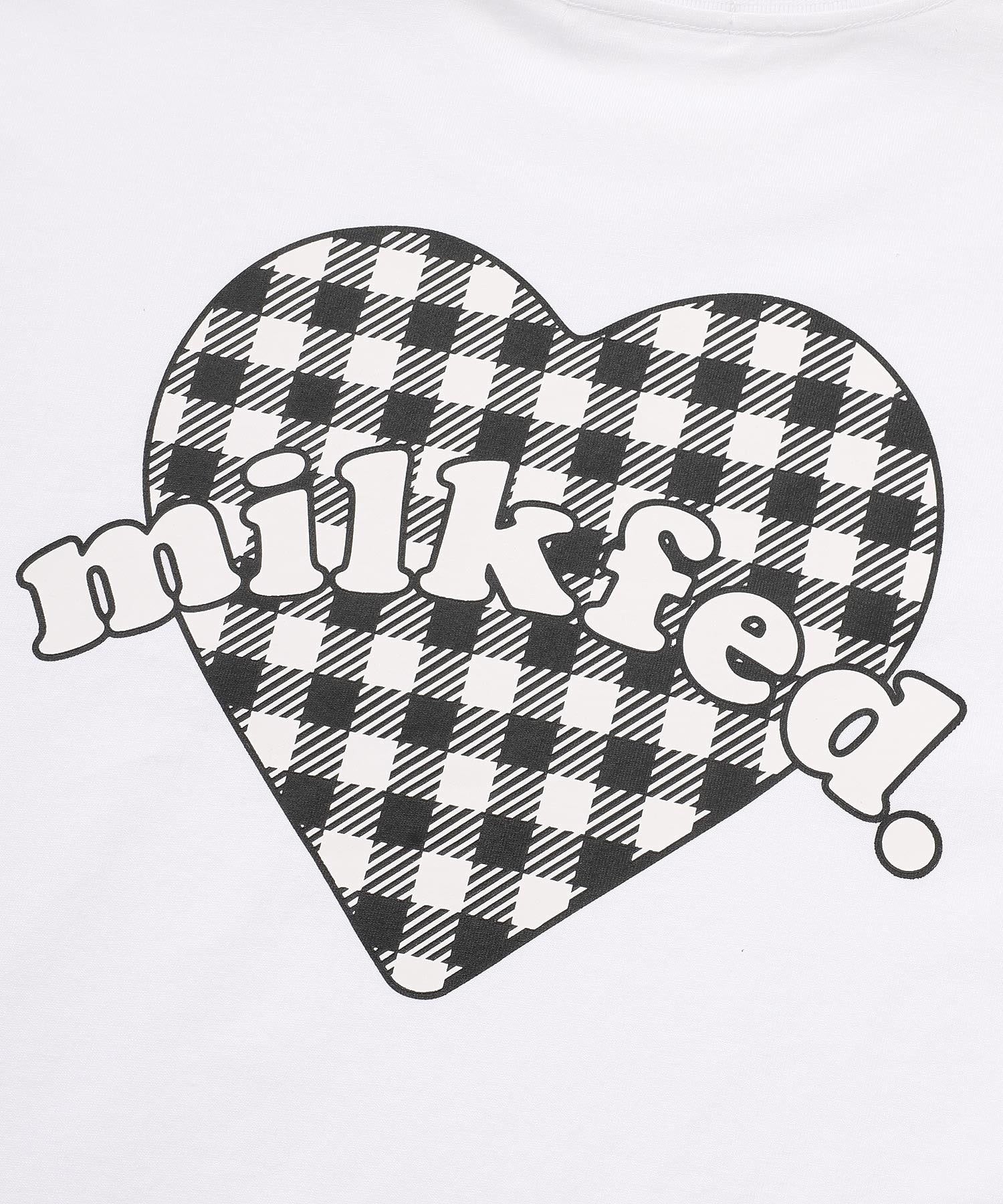 CHECKERED HEART WIDE S/S TEE MILKFED.