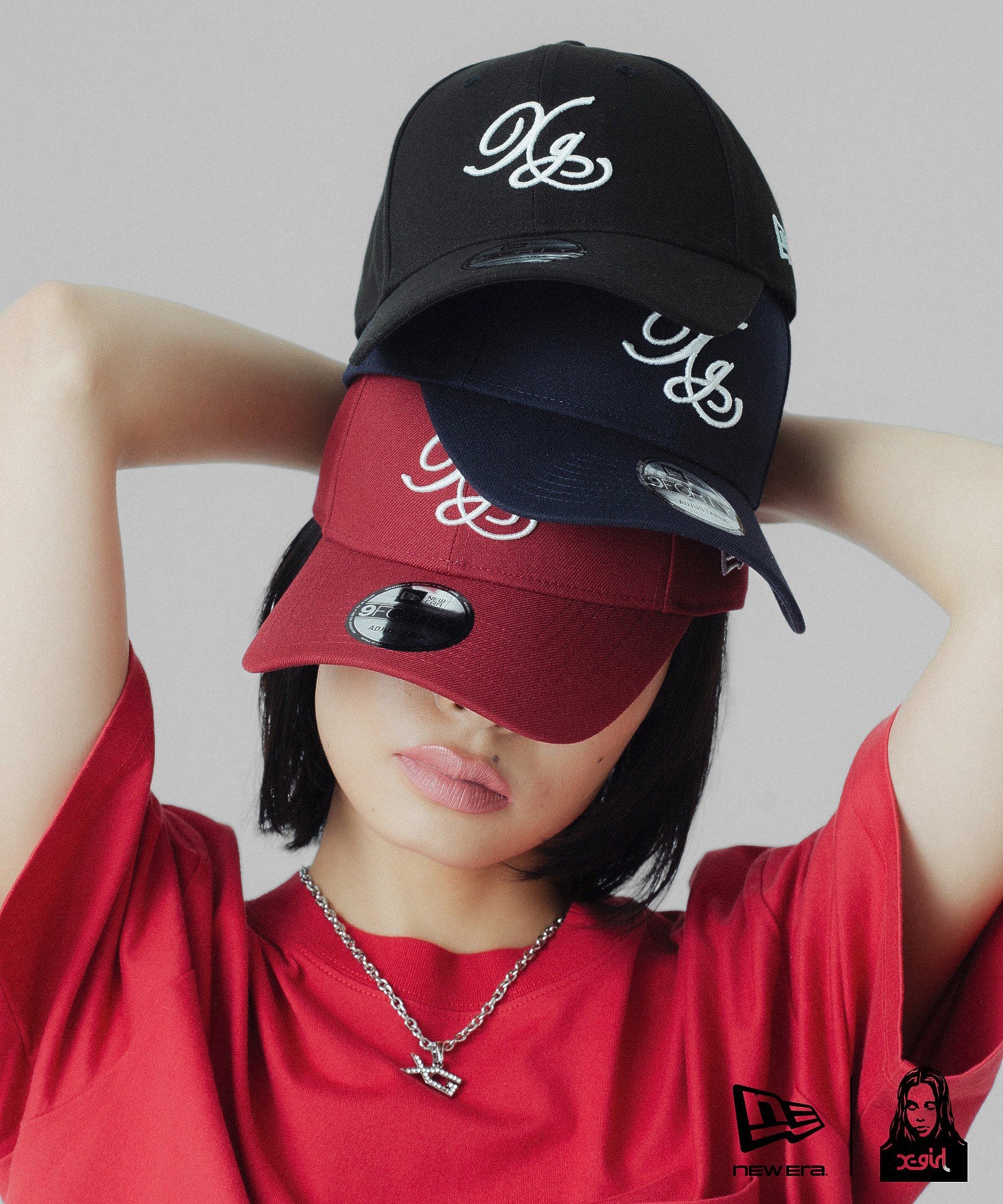 X-girl × NEW ERA(R) 9FORTY XG LOGO CAP