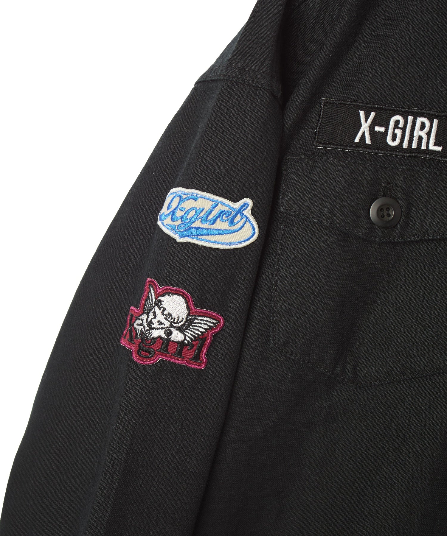 VARIOUS PATCHED MILITARY SHIRT