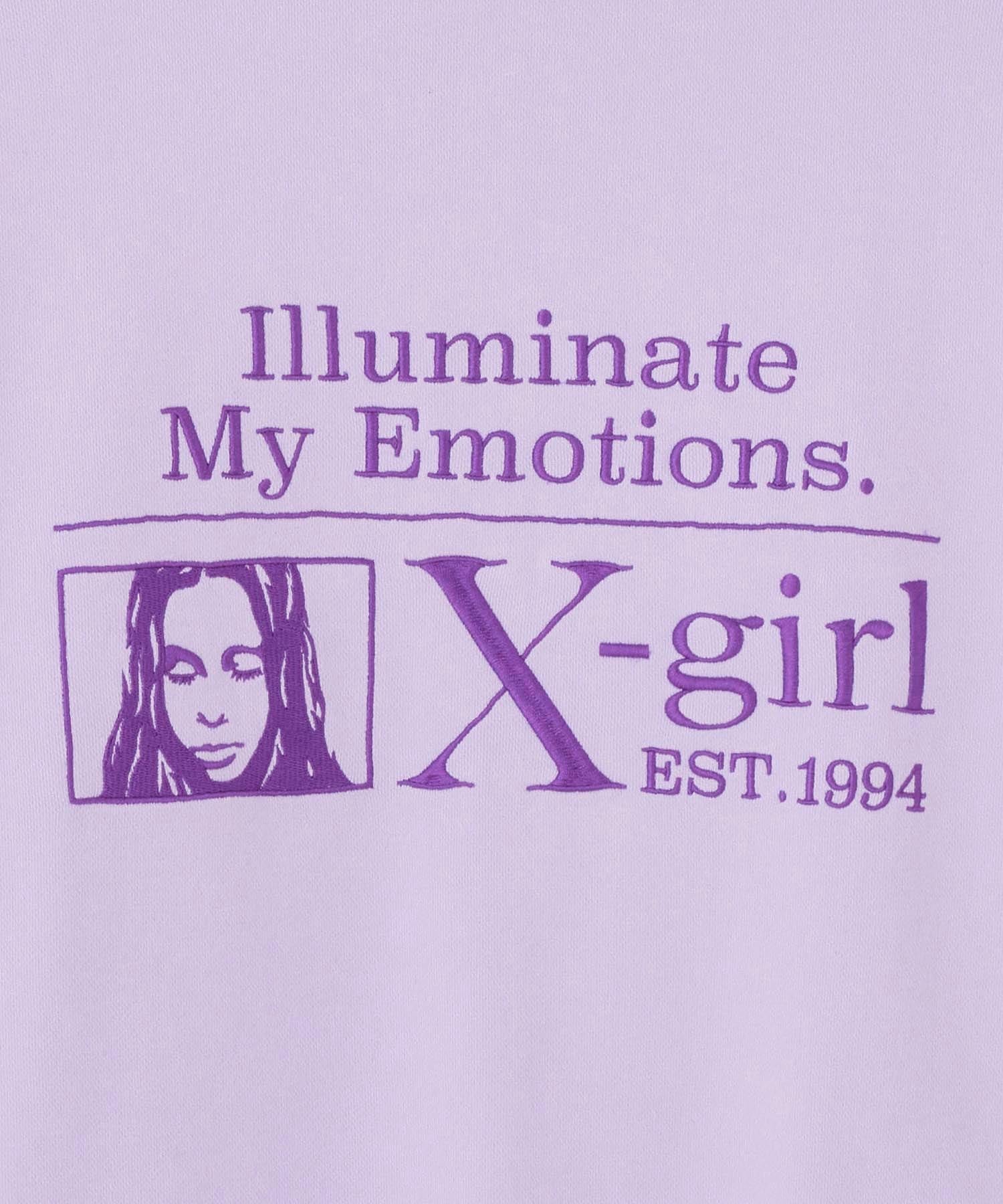 MY EMOTIONS ZIP UP SWEAT HOODIE X-girl