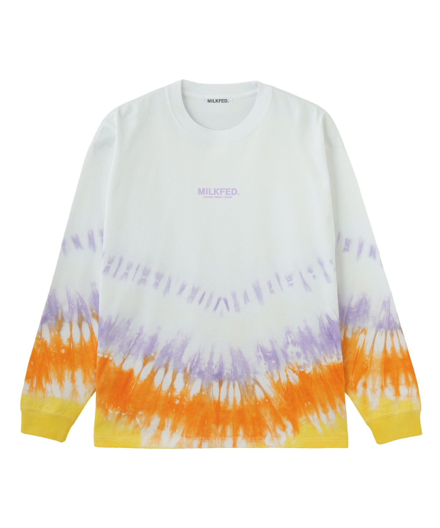 TIE DYED JAGGED PATTERN L/S TEE