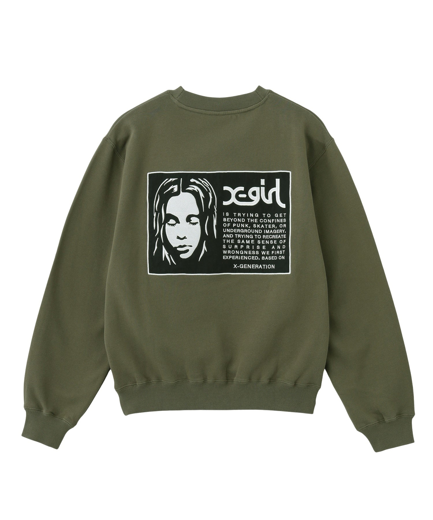 FACE LABEL PATCH SWEATSHIRT