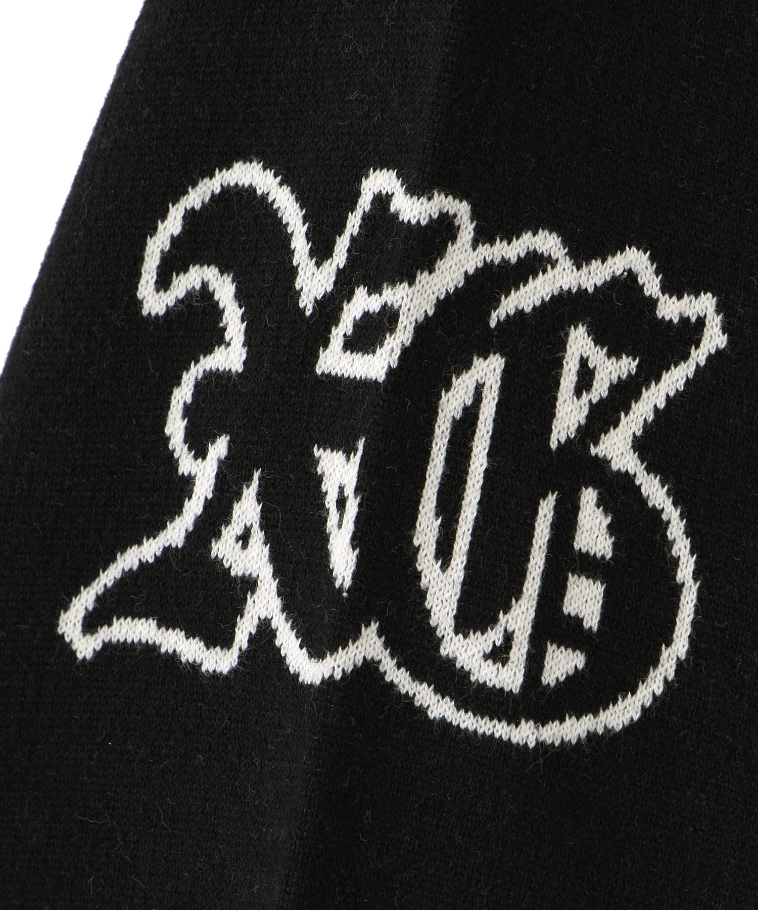 NUMBERING JACQUARD KNIT TOP