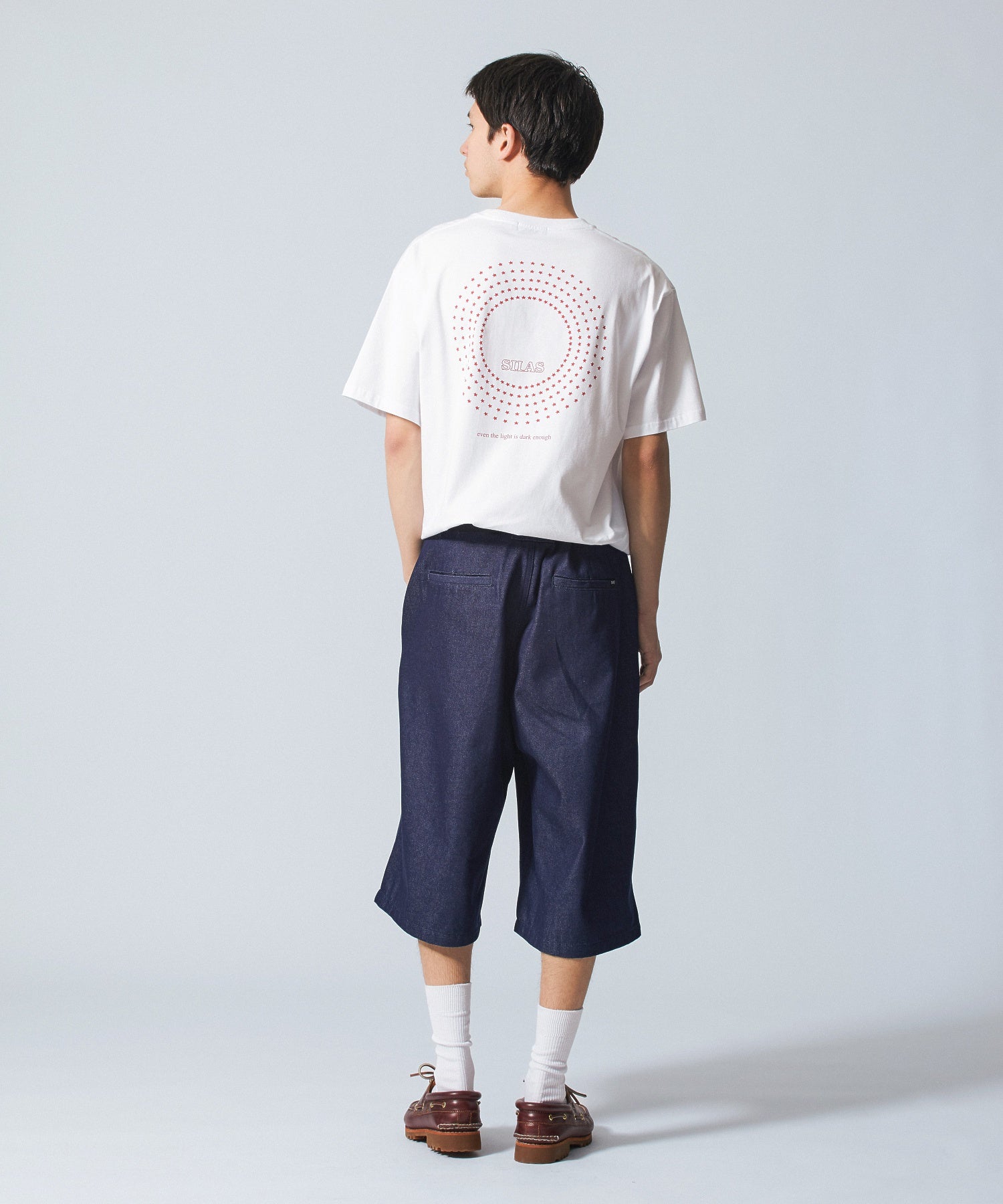SHORT BAGGY DENIM PANTS