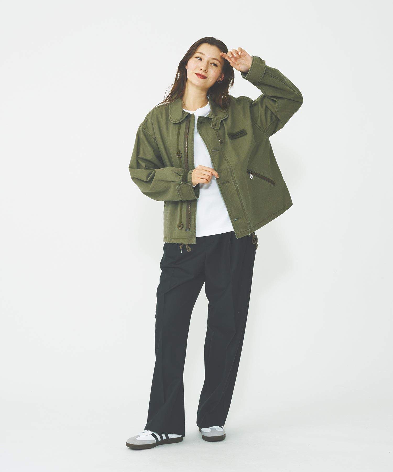 ROUND COLLAR MILITARY JACKET