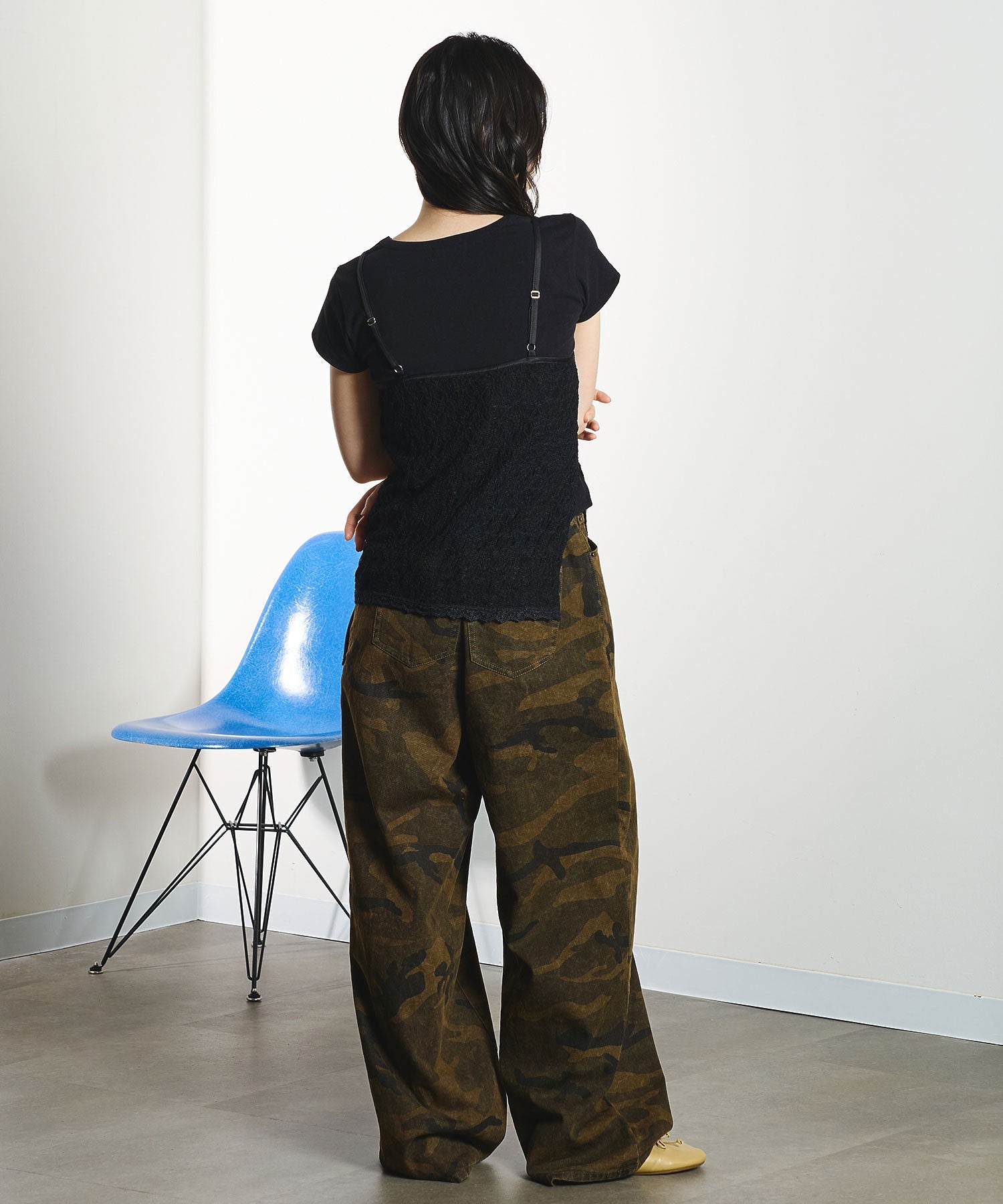 model:163cm 着用サイズ:M