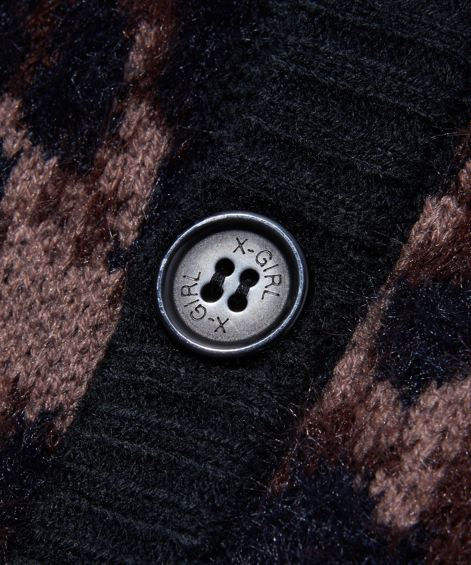 LEOPARD SHAGGY KNIT CARDIGAN