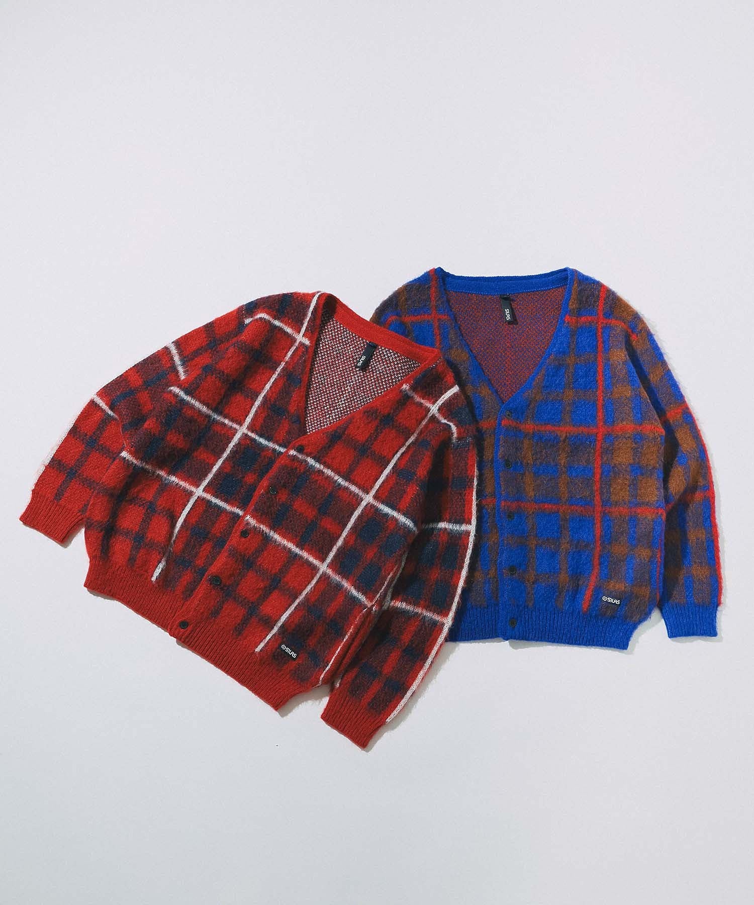 PLAID CARDIGAN SILAS