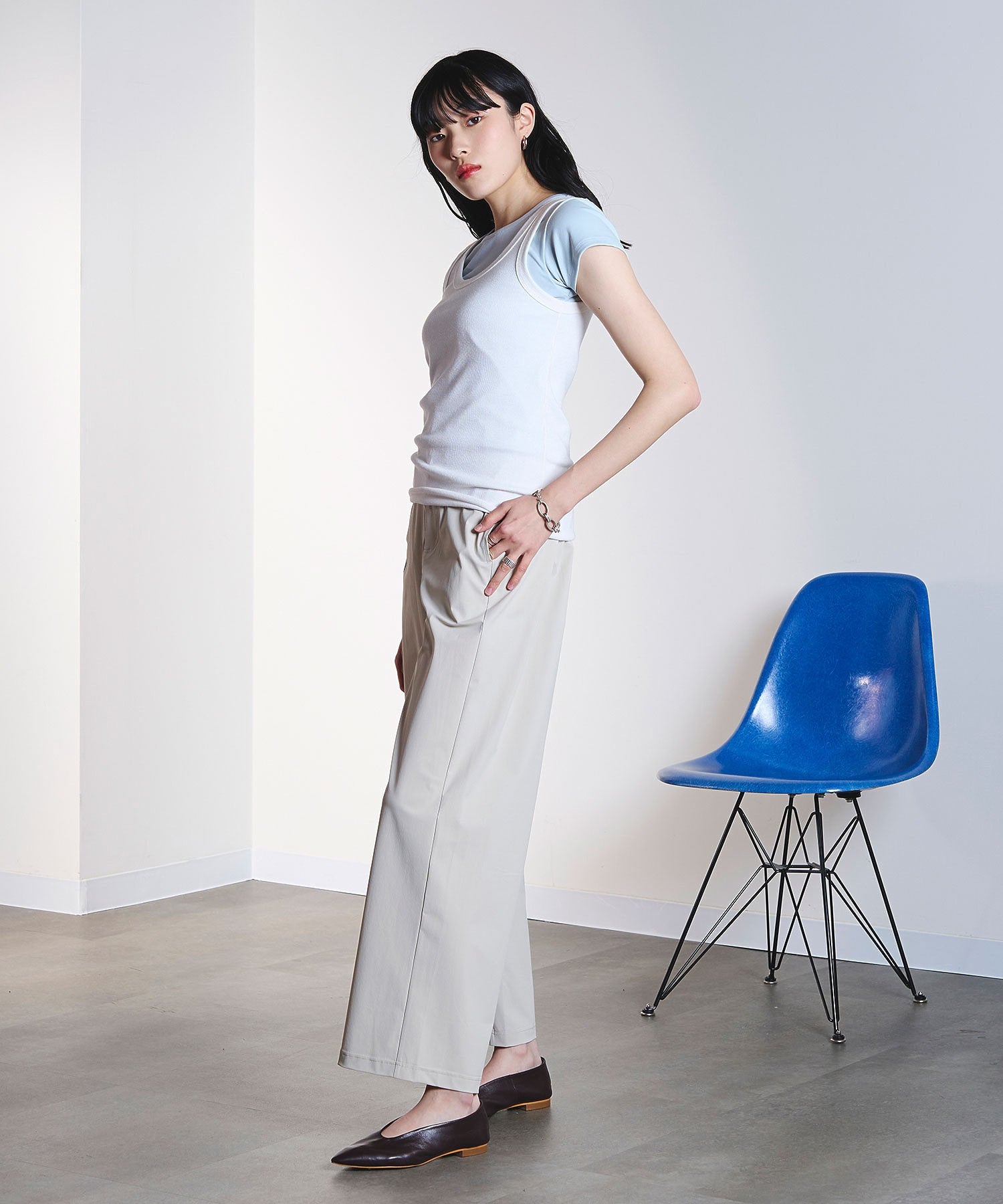 model:169cm 着用サイズ:M