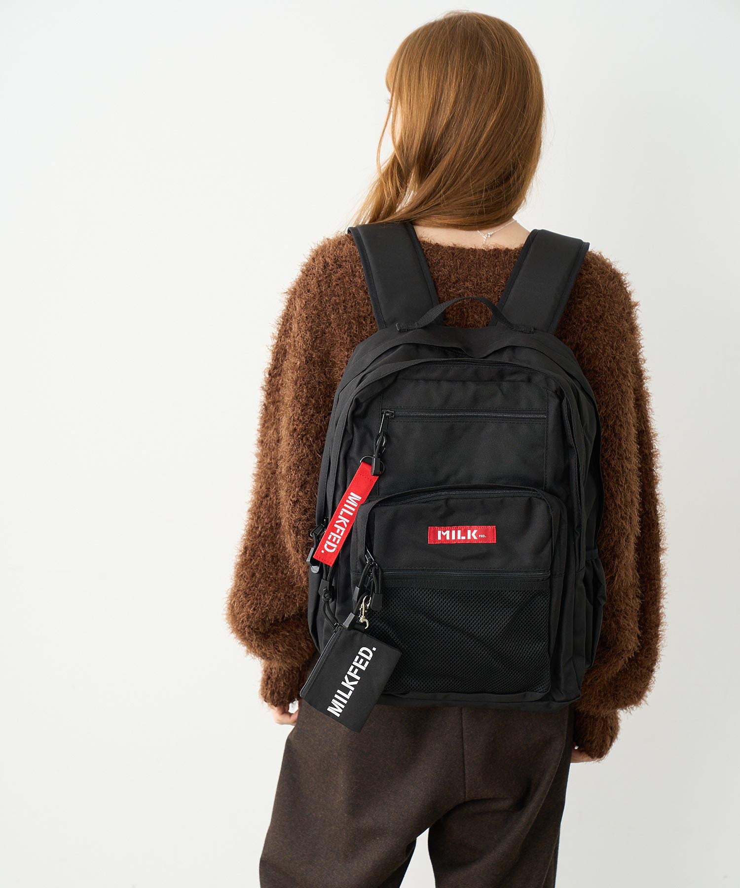 【定番】W ZIP BACKPACK MILKFED.