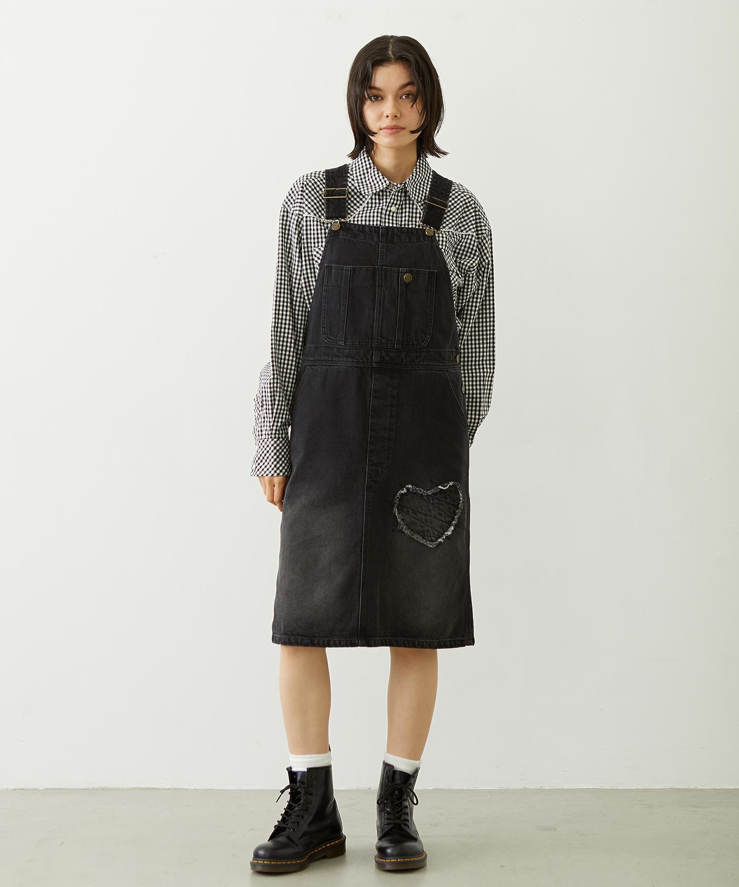 PATCH SALOPETTE SKIRT