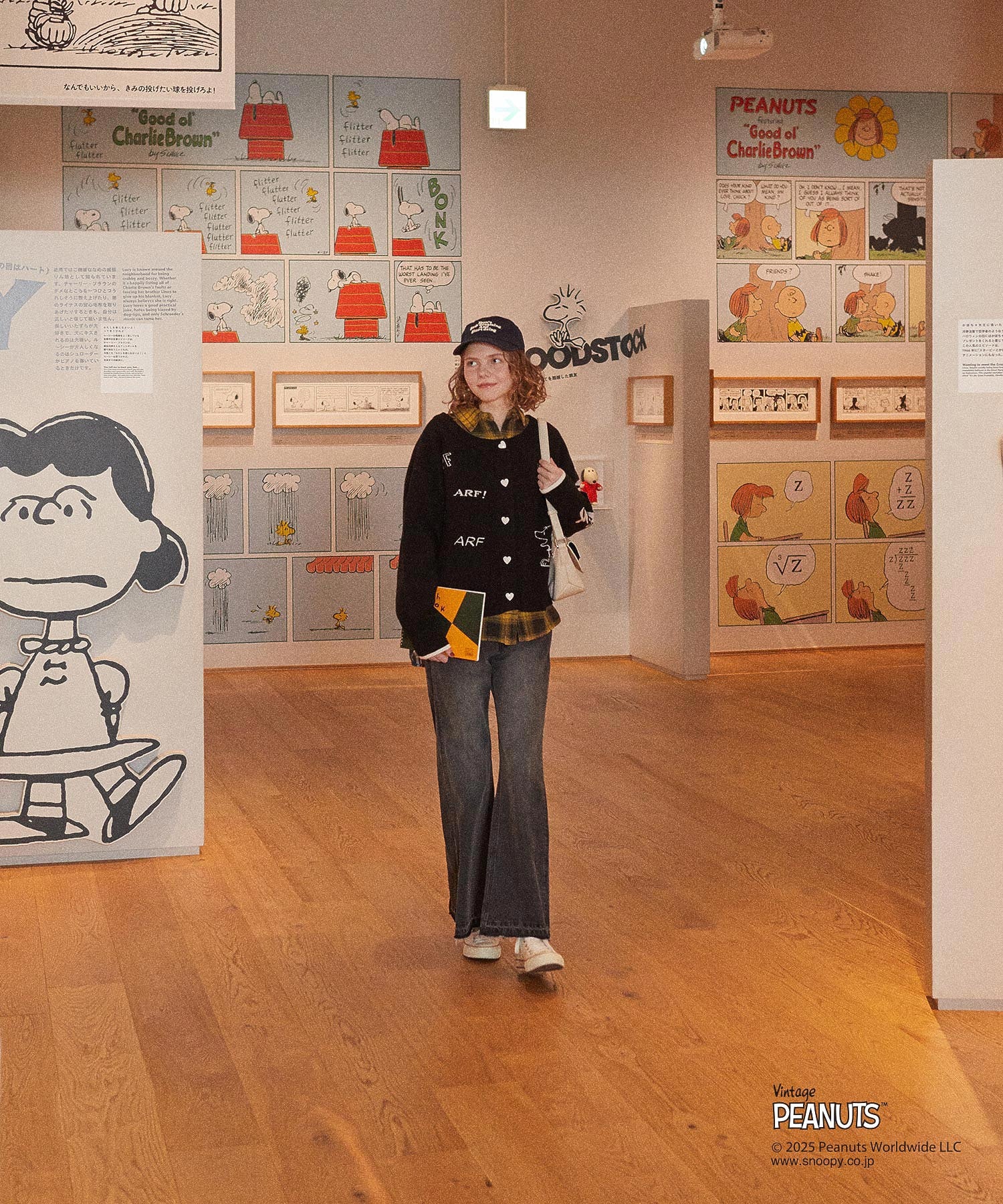 MILKFED. × PEANUTS KNIT CARDIGAN