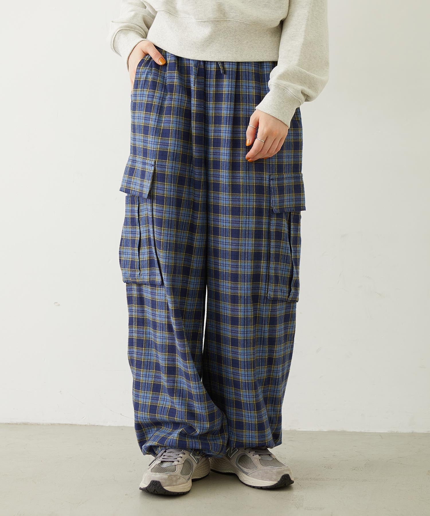 CHECKED CARGO PANTS