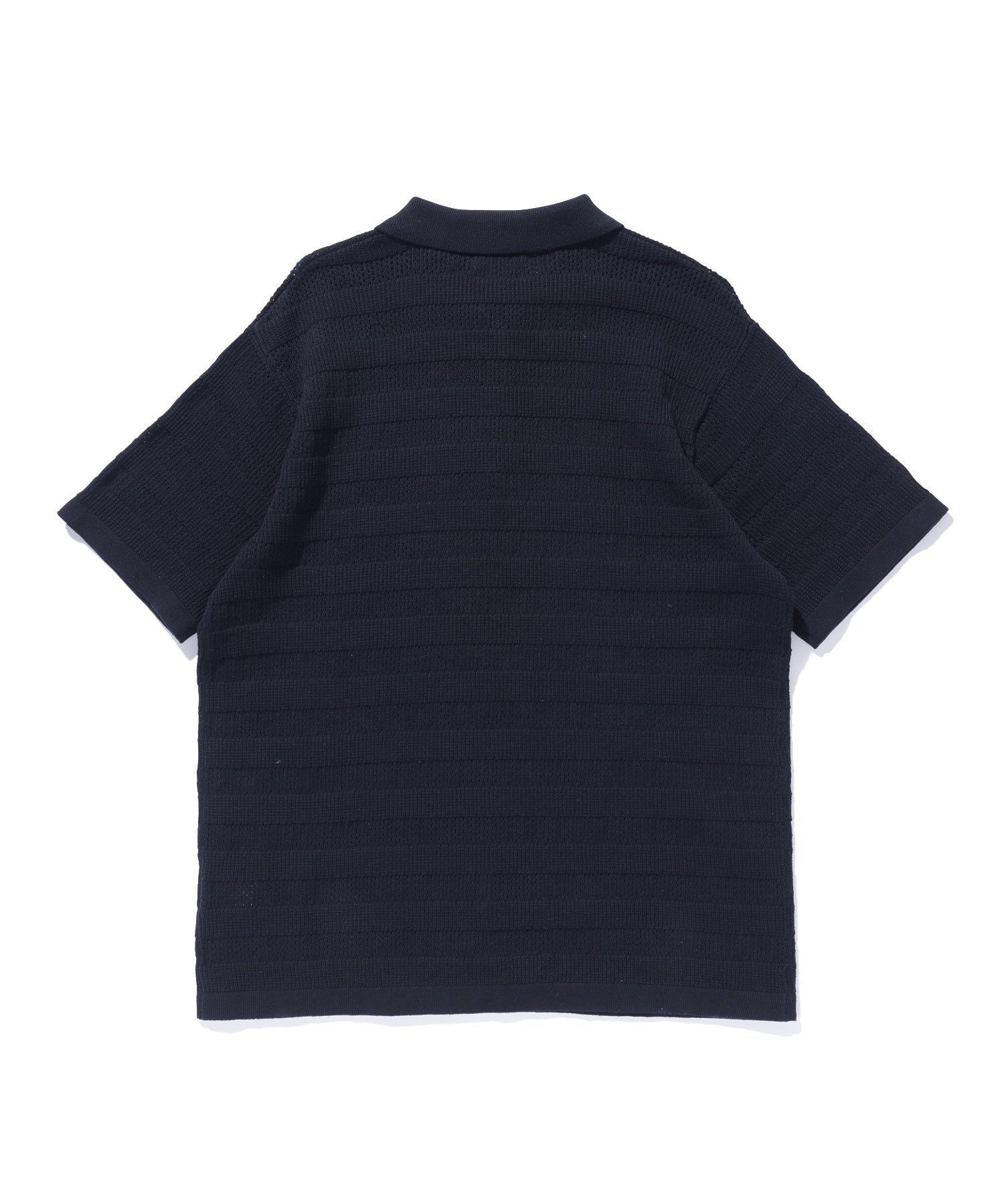STRIPED KNIT POLO SHIRT