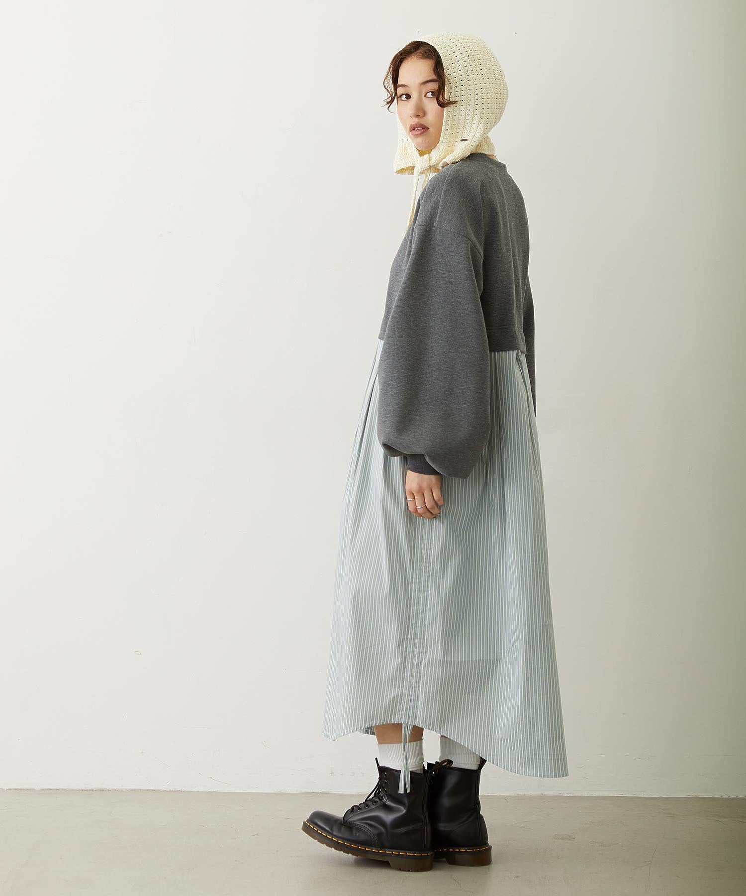 FRILL KNIT BONNET