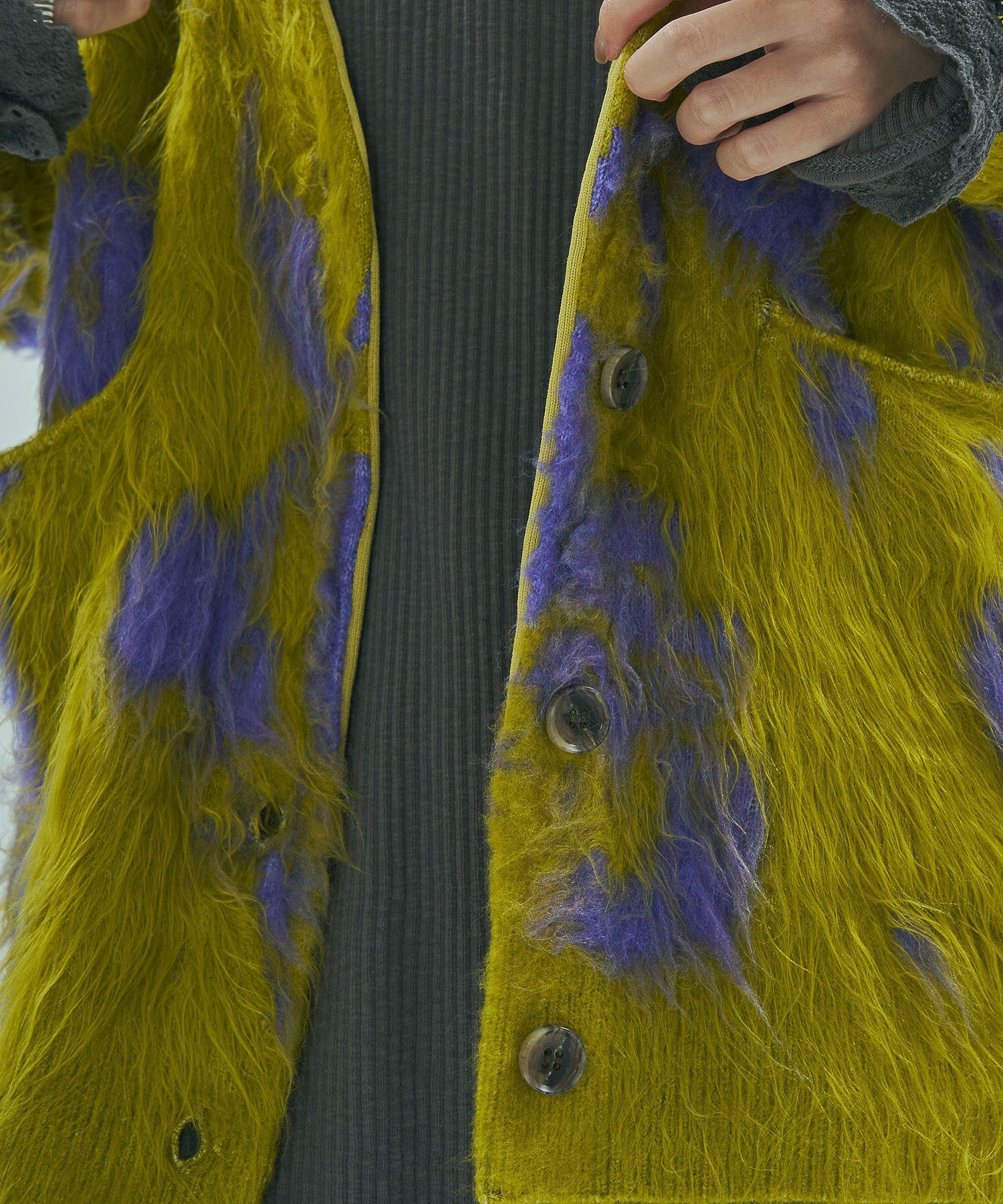 FLOWER JACQUARD CARDIGAN