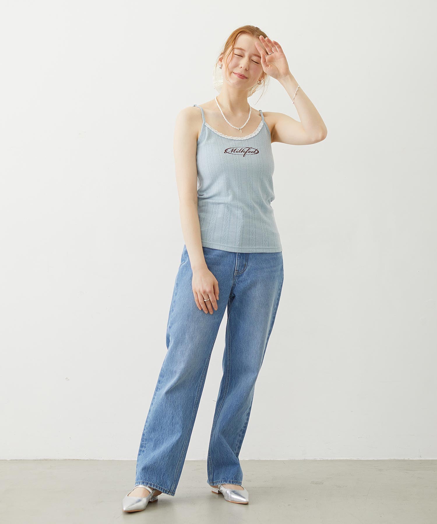 OVAL LOGO LACE CAMISOLE