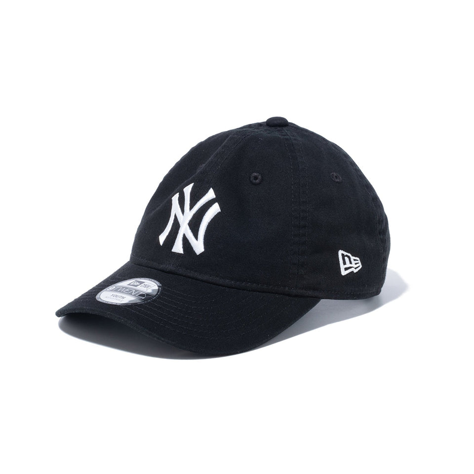 【NEWERA/YOUTH】920 WASHED NEYYAN BLK WHI 25J