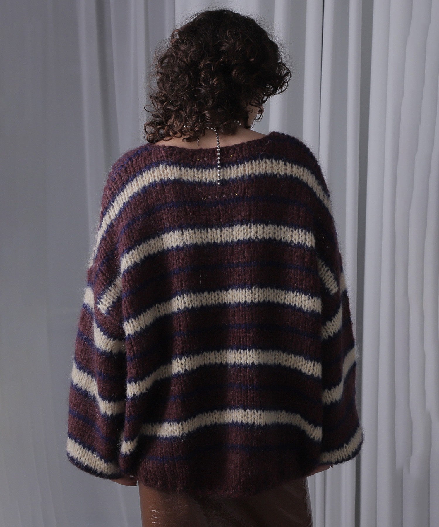 モヘアミックスオーバーニット