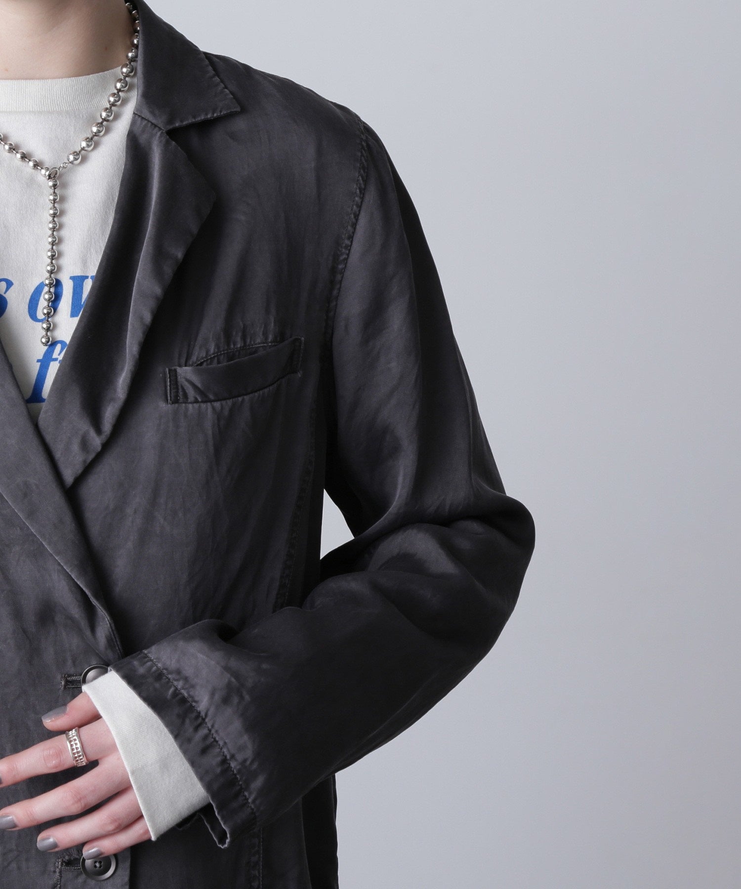 mici/TAILORED COLLAR SHIRT JACKET