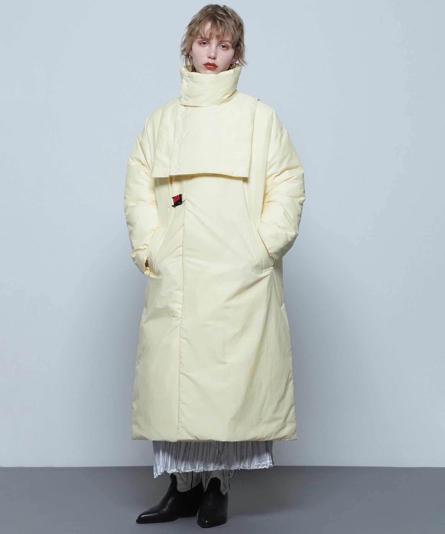 【イエローROSE BUD限定カラー】F/CE./RECYCLE DOWN 2WAY STAND COAT