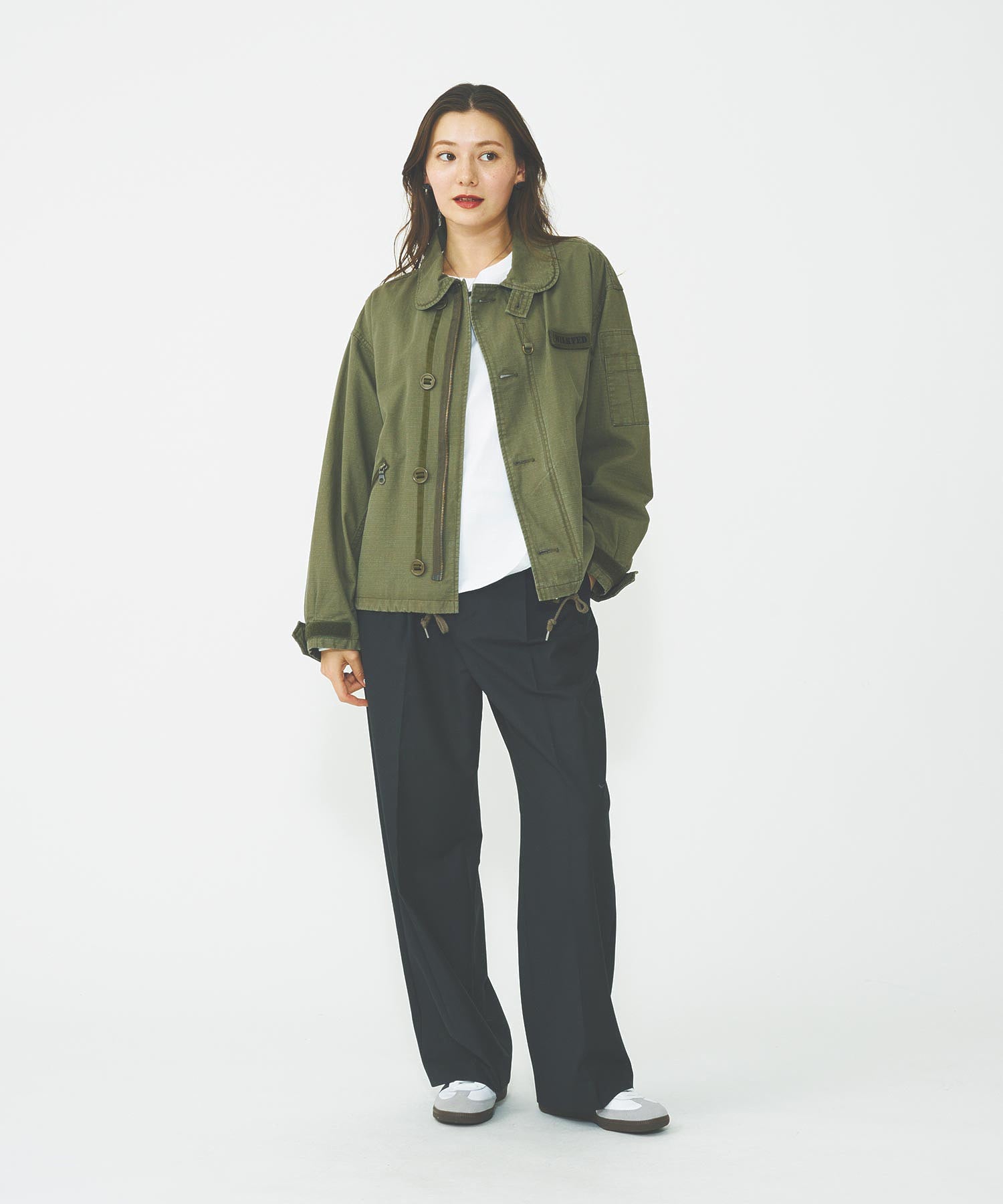 ROUND COLLAR MILITARY JACKET