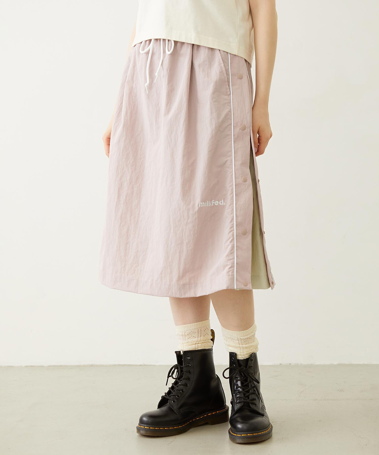 CUTOUT LOGO TRACK SKIRT