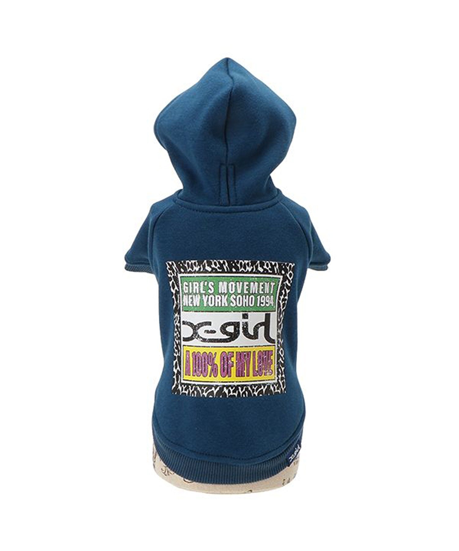 【X-girl DOGWEAR】ヒョウ柄ボックスロゴパーカー