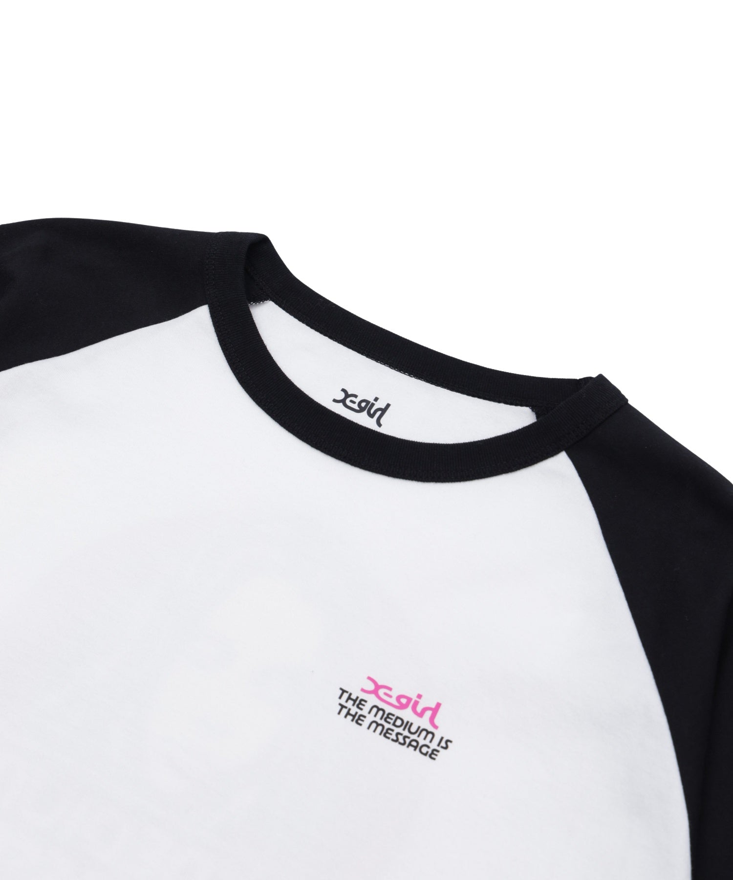 FACE AND CIRCLE LOGO RAGLAN L/S TEE